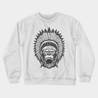 Angry Gorilla face Crewneck Sweatshirt